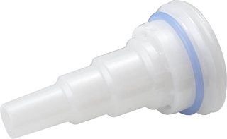 DQPRO20BCS70202 - Einsatz für 70 mm BCS-Gewinde (70x6 und 70x5 Kunststofffässer) HDPE, FKM-Dichtring