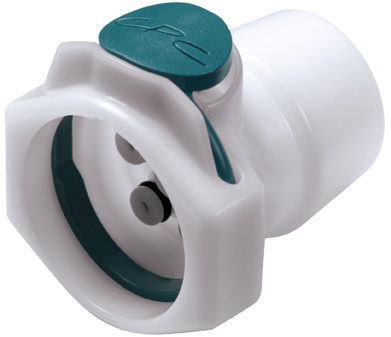 SXM17M3 - Sechsfachverb. Kupplung Acetal mit 3,0 mm Acetal Stecker Einsätzen ohne Absperrung