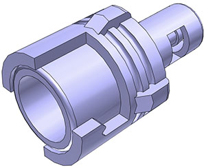 SMF0191 - Submini.-Kupplung Polycarbonat mit 1,6 mm Schlauchtülle ohne Absperrung