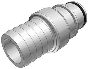 HFC221235 - Stecker PSU mit Schlauchtülle 19,0 mm ohne Absperrung