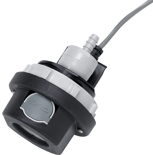 IUDCDR1600400 - RFID Kupplung PP Schott m. Schlauchtülle 6,4 mm mit Absperrung Lesegerät mit RS-232 Schnittstelle