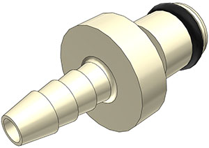 PMC220212 - Stecker PP mit Schlauchtülle 3,2 mm ohne Absperrung