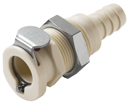 PLC1600612 - Kupplung PP Schott mit Schlauchtülle 9,5 mm ohne Absperrung