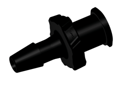 LF4131 - FEMALE LUER 1/8 HB BLACK NYLON