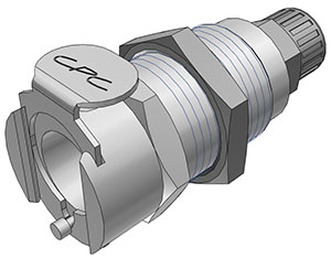 75400 - Kupplung MS-VC Schott/Klemmverschraub. 6,4 x 4,3 mm mit Absperrung, NSF (LCD12004 NSF)