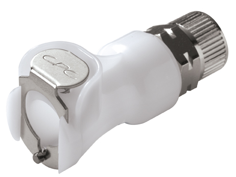 PLC130M8 - Kupplung Acetal mit Klemmverschraubung 8,0 x 6,0 mm ohne Absperrung