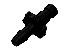 BC431 - Stecker Nylon (schwarz) mit 3,2 mm Schlauchtülle