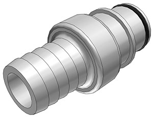 HFC221035 - Stecker PSU mit Schlauchtülle 15,9 mm ohne Absperrung