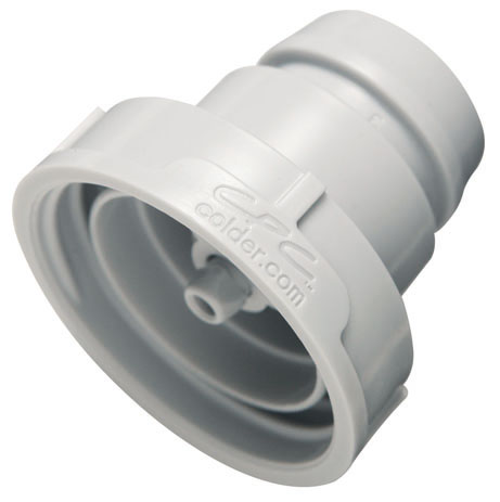 95801 - UDC Cap 38mm Acetal mit Absperrung mit Gewindedichtung, Silicon O-Ring