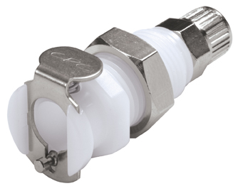 PMC12M42 - Kupplung Acetal Schott/Klemmverschraub. 4,0 x 2,0 mm ohne Absperrung