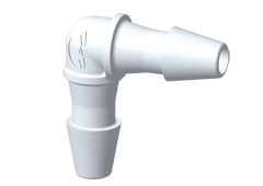 HE270 - Winkel-Schlauchverbinder 1,6 mm, PVDF