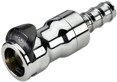 LQ8D17010L - Kupplung MS-VC mit Locking Schlauchtülle 15,9 mm mit Absperrung, Non-Spill