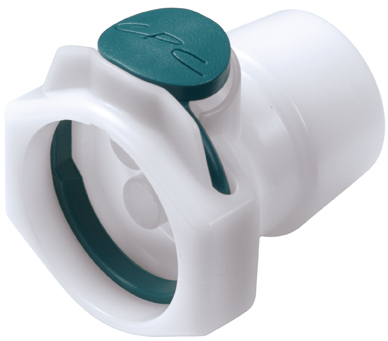 SXFD1702 - Sechsfachverb. Kupplung Acetal mit 3,2 mm Acetal Kuppl. Einsätzen mit Absperrung