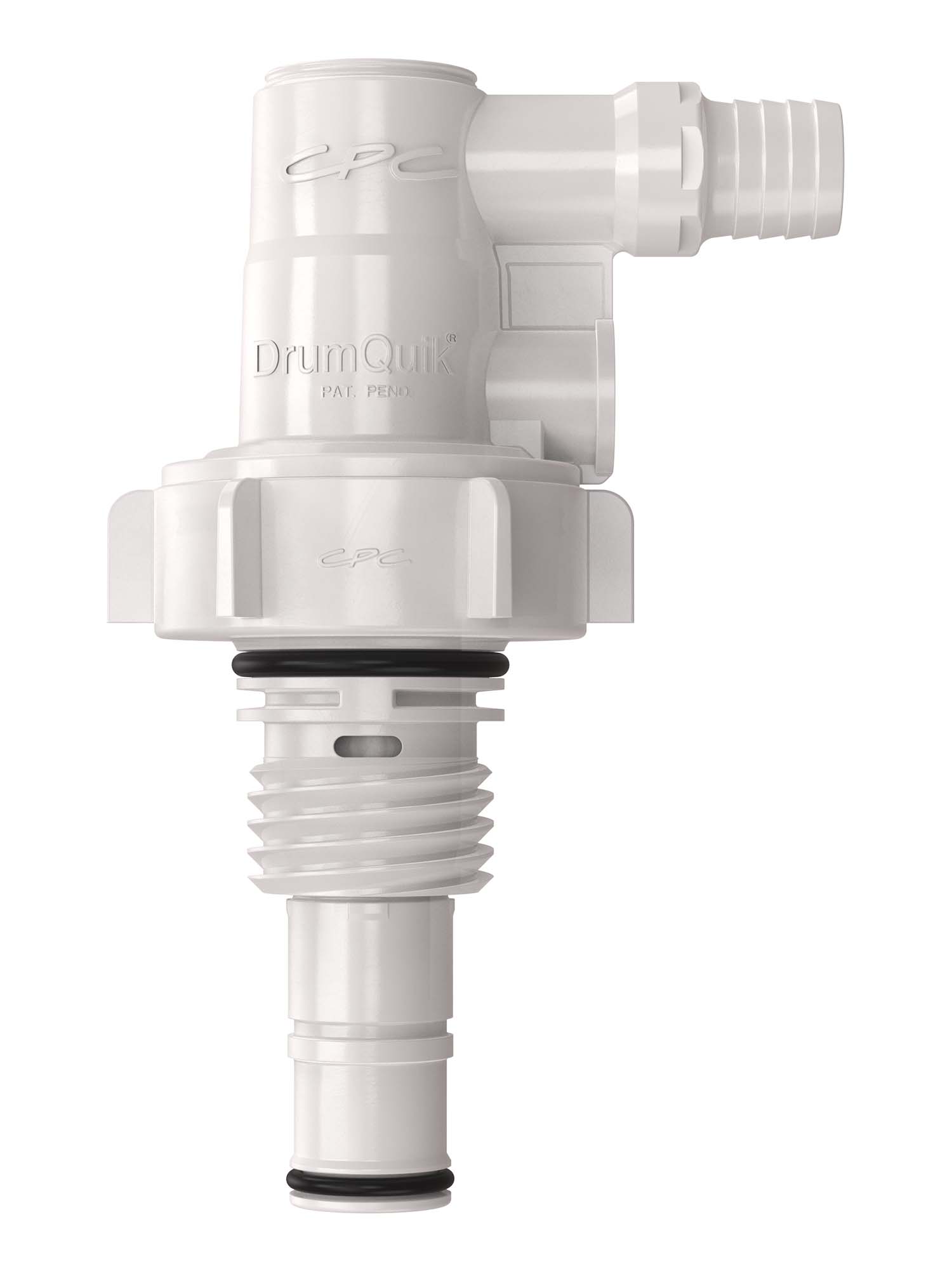 DQPRO120312 - Entnahmekopf mit 19 mm Schlauchtülle, PP EPDM-Dichtungen und Edelstahl 316 Feder