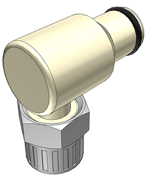 PLC2100612 - Stecker PP mit Winkel-Klemmverschr. 9,5 x 6,4 mm ohne Absperrung