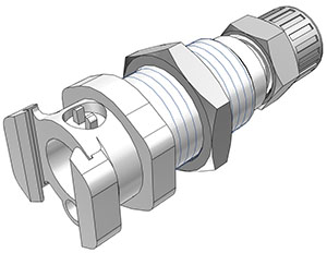MM1204 - Multi-Mount Kupplungseinsatz MS-VC mit Klemmverschraubung 6,4 x 4,3 mm ohne Absperrung