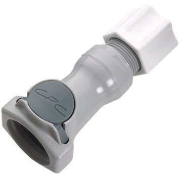 HFC13812 - Kupplung PP mit Klemmverschraubung 12,7 mm AD ohne Absperrung