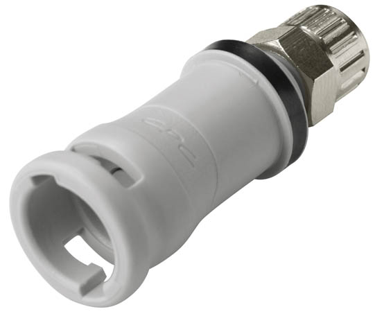 NS2D130412 - Kupplung PP mit Klemmverschraubung 6,4 x 4,3 mm mit Absperrung, Non-Spill