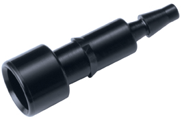 TFFM3 - 3,0 mm Kuppl. Einsatz ohne Absperrung aus Acetal (schwarz)