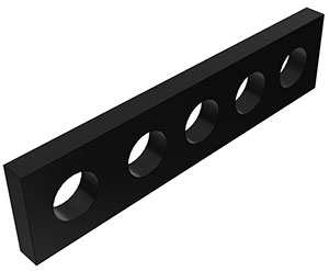 CP105 - Multi-Mount Platte (1/8") mit 5 Stationen für PMM... und MM... Artikel